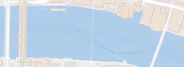 Map of Millennium Bridge