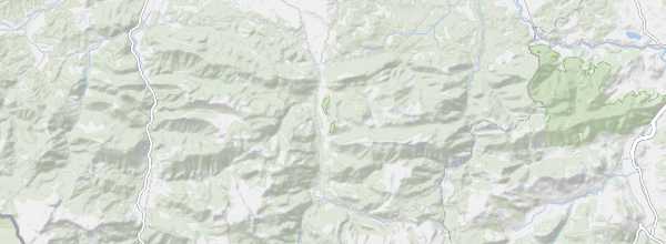 Map of Ossau Valley and Peak