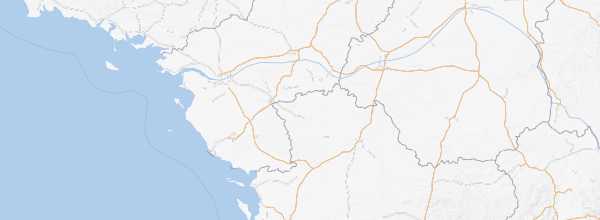 Map of Western France