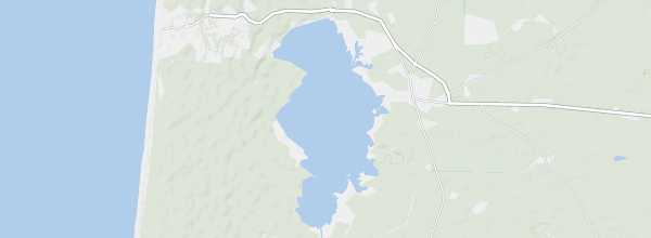 Map of Lacanau Lake