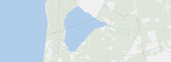 Map of Lake Cazaux and Sanguinet