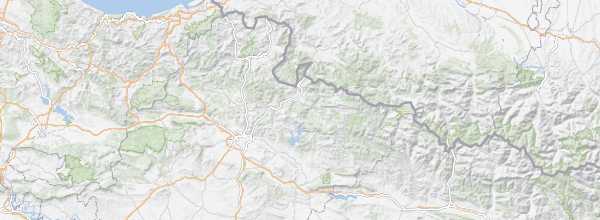 Map of Navarran Pyrenees