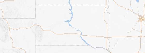 Map of South Dakota