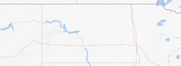 Map of North Dakota