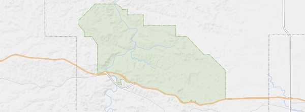 Map of Theodore Roosevelt National Park