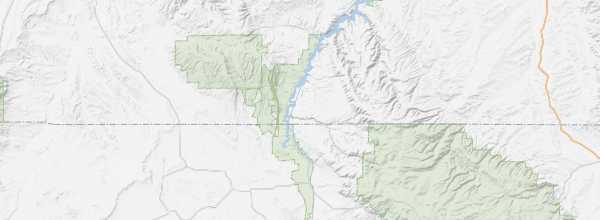 Map of Bighorn Canyon