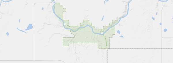 Map of Dinosaur Provincial Park
