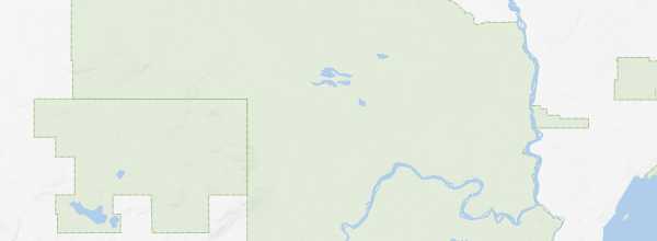Map of Wood Buffalo National Park