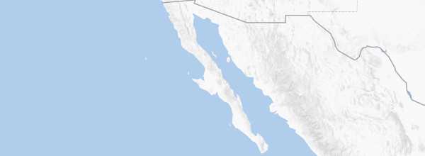 Map of Baja California