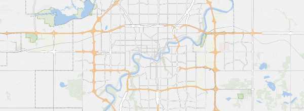 Map of Edmonton