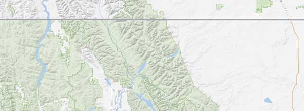 Map of Glacier National Park