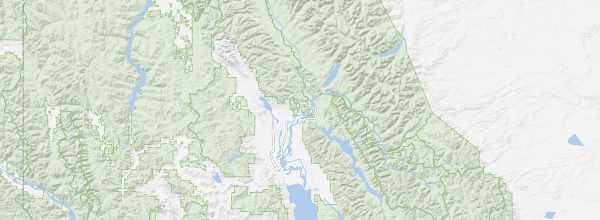 Map of Flathead Valley