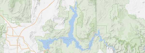 Map of Lake Mead