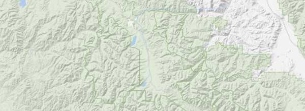 Map of Sawtooth Range