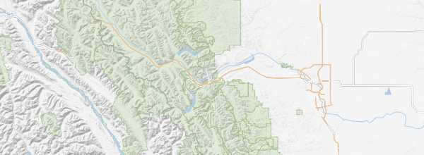 Map of Kananaskis Country