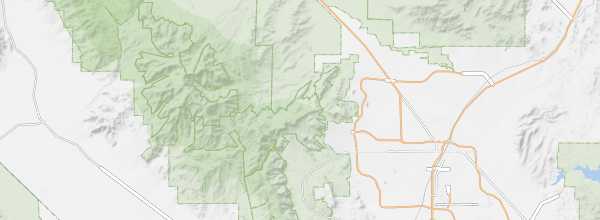 Map of Red Rock Canyon Conservation Area