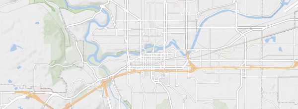 Map of Spokane