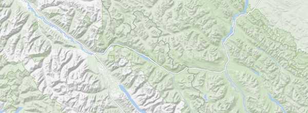 Map of Mount Robson Provincial Park