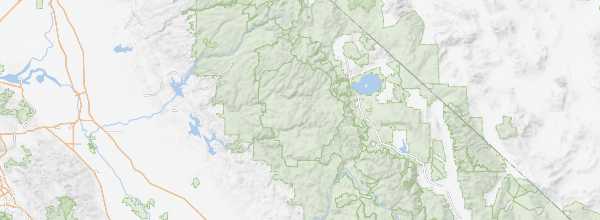 Map of Yosemite National Park