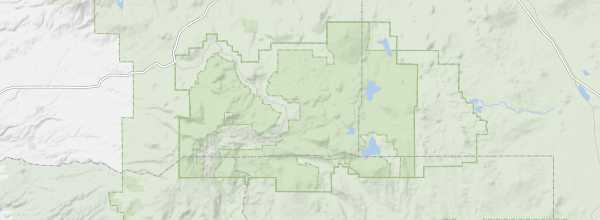 Map of Lassen Volcanic National Park