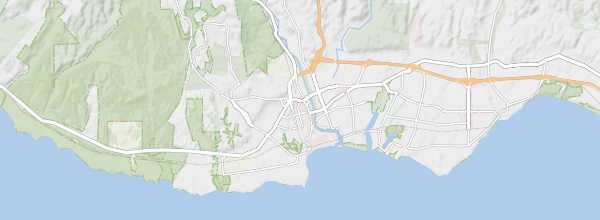 Map of Santa Cruz (California)