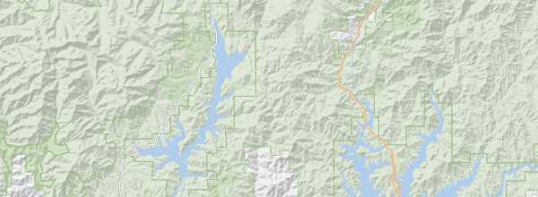 Map of Shasta-Trinity National Forest