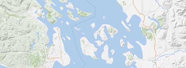 Map of San Juan Islands