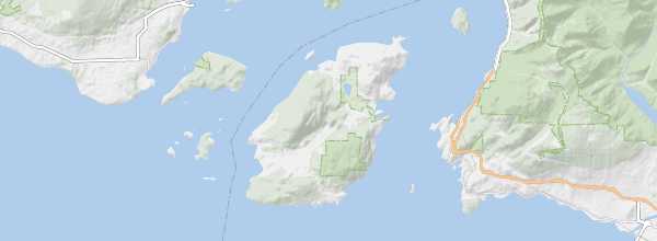Map of Bowen Island