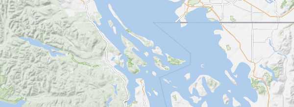 Map of Gulf Islands