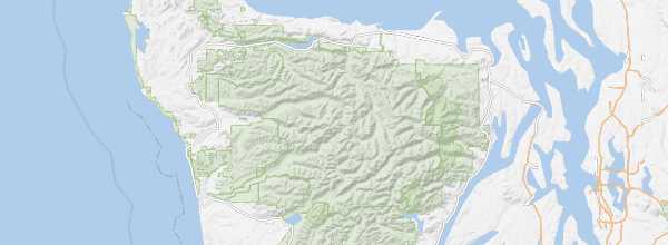 Map of Olympic National Park