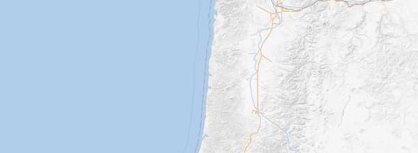 Map of Oregon Coast