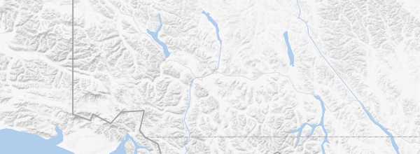 Map of Alaska Highway