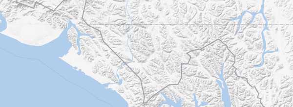 Map of Tatshenshini-Alsek Provincial Park