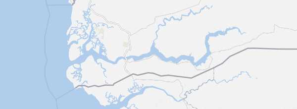 Map of Casamance River
