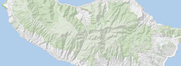 Map of Madeira Natural Park