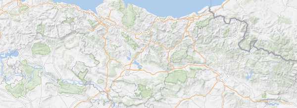 Map of Spanish Basque Country