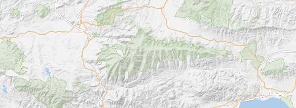 Map of Sierra Nevada National Park