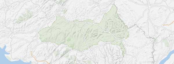 Map of Brecon Beacons National Park