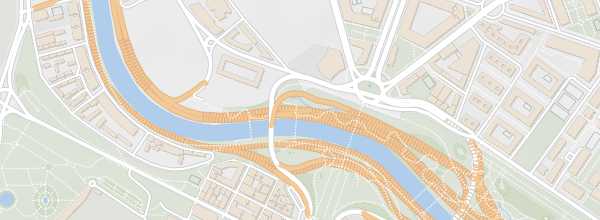 Map of Madrid Rio