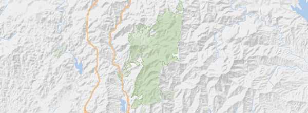 Map of Malaga Mountains Nature Park