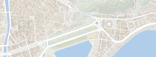 Map of Paseo del Parque