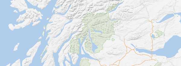 Map of Loch Lomond and The Trossachs National Park