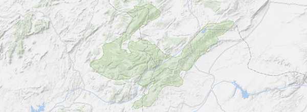 Map of Khénifra National Park
