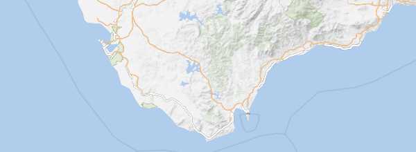 Map of Los Alcornocales Natural Park