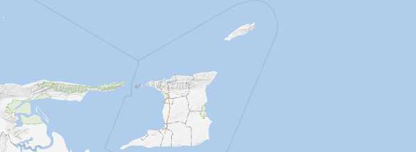 Map of Trinidad and Tobago