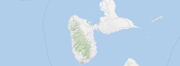 Map of Basse Terre and Grande Terre