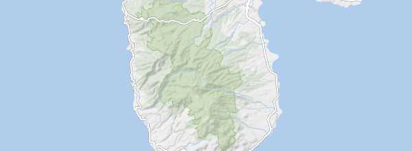 Map of Guadeloupe National Park