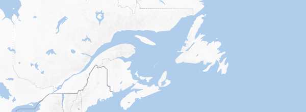 Map of Atlantic Provinces