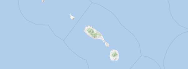 Map of Saint Kitts and Nevis