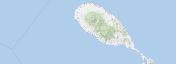 Map of Coasts of Saint Kitts